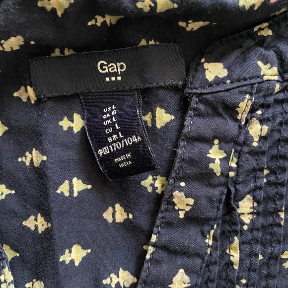 Gap 1/4 button long sleeve top w pleats sz Large - Picture 4 of 6